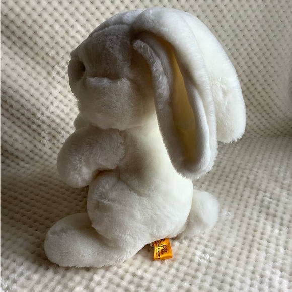 24K Polar Puff Plush White Bunny Rabbit Stuffed Animal Easter Toy - Picture 7 of 16